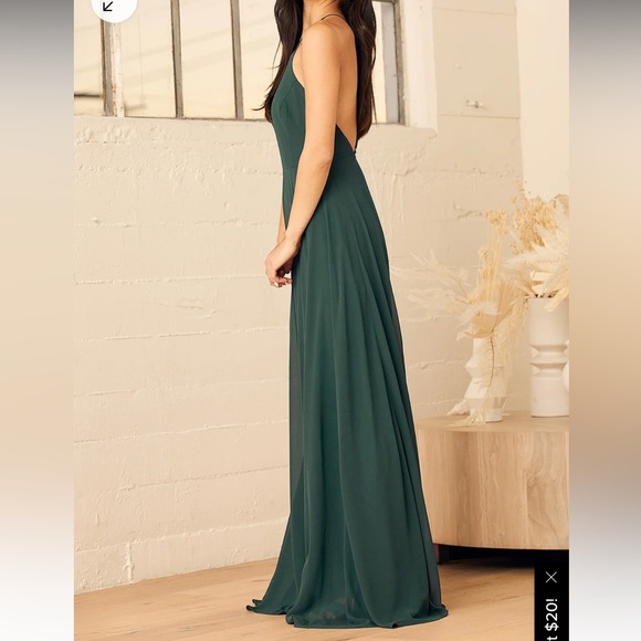 Lulu’s Mythical Kind of Love Dark Green Maxi Dress - Picture 4 of 9